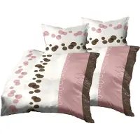 OEM Bettwäsche-Set 4-tlg. Mako-Satin 155x220 + 80x80 cm