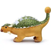 Merkloos Pluche Ankylosaurus Dinosaurier – Grün, 35 cm
