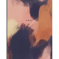Merkloos Kalender 2024 in leuchtenden Acrylfarben