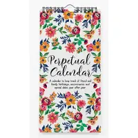 Merkloos Ewigkalender – Blumenmotiv – Erinnerungshilfe für besondere Daten
