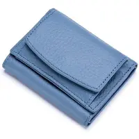 Merkloos Damen-Geldbörse – Schützend – Blau – 10 x 7 x 3,2 cm