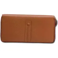 DrachenLeder Florence Geldbörse Portemonnaie Damen Leder braun 19x10x2,5cm D3OPF105C5