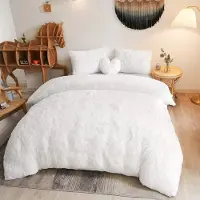 OEM Bettbezug-Set Shaggy Plüsch Kingsize 3-teilig Kunstfell