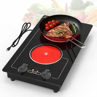 OEM Elektro-Kochplatte 30 cm, Glaskeramik, 2 Zonen, Touch, Timer