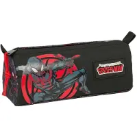 Safta Miles Morales 21x8x7 Cm Mäppchen Schwarz Mann Schwarz One Size
