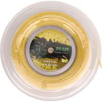 Gistuch 1,25 mm Tennisschlägerschnur Doppelrippen -Muster Beat Resistant Polyester für Teenager 200 m golden gelb