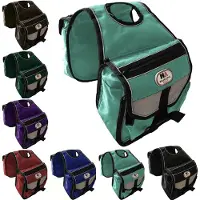 Merkloos Nylon-beschichtete Fahrradtasche mit reflektierenden Elementen – Türkis