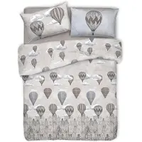OEM Bettwäsche-Set Doppelbett, 100% Baumwolle, 250x200 cm, 2 Kissen 52x82 cm