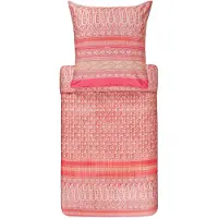 OEM Bettwäsche-Set Mako-Satin 135x200 cm + 80x80 cm Rosa