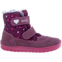 FARE BARE FINKY Kinder-Winterstiefel, wasserdicht, weinrot – Größe 25