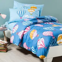 OEM Bettwäsche-Set Heißluftballons 100% Baumwolle Einzelbett