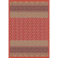 OEM Plaid aus 100% Baumwolle, Rot, 240x250 cm, Mako-Satin