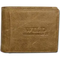 Wild Things Only Leder cognac braun Portemonnaie Herren Damen D3OPJ114C