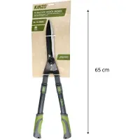 Kinzo Teleskop-Heckenschere 65-85 cm – Gartenschere für Hecken und Sträucher – Antihaftklingen – Ergonomische Handgriffe – Leichtes Gartenwerkzeug für präzises Schneiden