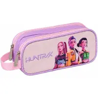 Safta Doppelmäppchen K-POP Demon Hunters 21x6x8 cm für Kinder, vielseitig, robust
