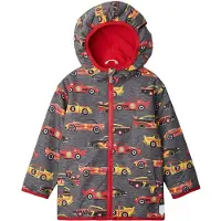 Hatley Jungen Microfiber Rain Jacket Regenjacke aus Mikrofaser, Classic Race Car