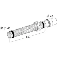 Nicoll Flexibler Vidhooflex-Rohr ø 40 mm 6002