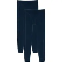 Schiesser Lange Unterhose "Lange Unterhose Hose lang "95/5" 2P 2er Pack", Herren, Gr. XL, 2 Stk., blau, Unterhosen Lange Unterhose