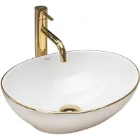 REA Aufsatzwaschbecken Sofia Oval Gold