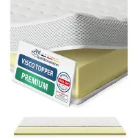 AM Qualitätsmatratzen | Premium Visco-Topper | 80x200 cm | 6 cm Höhe | Matratzentopper | 80/200 | Viscoschaum Topper | Memoryschaum