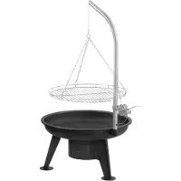 BBQ-Toro Schwenkgrill mit Grillrost Ø 64 cm, Holzkohlegrill, Feuerschale