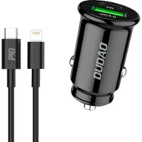 Dudao Autoladegerät KFZ-Ladegerät QC 3.0 Power Delivery Schnell Ladeadapter