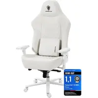OEM Gamingstuhl bis 200 kg, ergonomisch, 4D-Armlehnen, Weiß