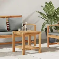 Merkloos Massiver Teaktisch für das Wohnzimmer mit strukturierter Oberfläche