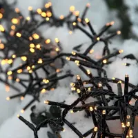 Dripio LED Cluster-Lichterkette 23,98m 1200 warmweiß Timer IP44
