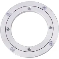 Gistuch Robuster runder Esstisch mit rotierender Lagerplatte aus Aluminiumlegierung