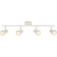 Briloner Deckenstrahler Tapp, weiß, Länge 61 cm, 4-flg., Metall, GU10