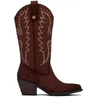 Xti - Cowboystiefel Camper Boots Damen Braun - Bequeme und vielseitige Schuhe -