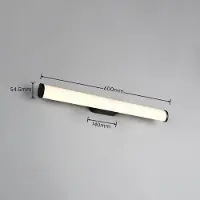 TRIO LED-Wandlampe Ernesto, schwarz, Breite 60 cm, 3.000 K, IP44