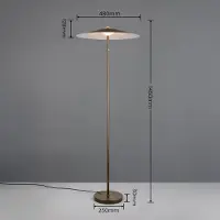TRIO LED-Stehlampe Amalo platinfarben, Höhe 145 cm, Metall, CCT
