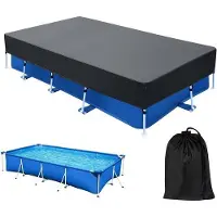 OEM Rechteckiges Schwimmbeckenabdeckung - Oxford Stoff - UV-resistent - 300x201x20 cm