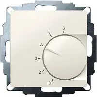 Eberle 191873224402 UP-Raumregler, RAL1013 glänzend 55x55, 5-30C, AC 24V, 1Wechsler, 10A/5A bei DC 24 V Schaltleistung 30 W UTE 1032-RAL1013-G-55