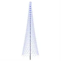 Syfax LED-Weihnachtsbaum 500 cm 550 LEDs Blau Eisen Schwarz