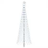 Syfax LED-Weihnachtsbaum 300 cm 350 LEDs Kaltes Weiß Eisen Schwarz