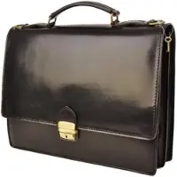 Barberini's Damen Mappen Handtasche Schwarz Modell 431