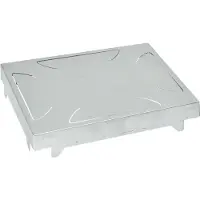 Legrand 088091 Estrichdose, Estrichhöhe 65-90 mm, Deckelsatz vertikal 12M und horizontal 18M