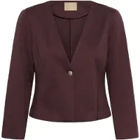 Culture Blusenblazer "Damen Blazer CUpiil", Damen, Gr. 38, rot (fudge), Obermaterial: 74% Polyester PES. 22% Viskose CV. 4% Elasthan EL., Blazer Blusenblazer