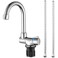 Sonstiges Faltbarer Küchenarmatur 360° Rotationswaschbecken Wasserhahn Einhand-Mischer