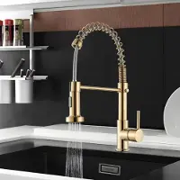 Sonstiges Küchenarmatur Gold 360° schwenkbar mit 2 Wassersprühmodi Edelstahl Hochdruck