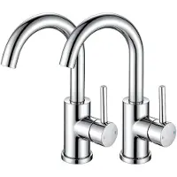 Sonstiges Wasserhahn Bad Chrome Edelstahl 2 Stück Badarmatur Küche Einhebelmischer 360° drehbar