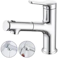 Sonstiges Waschtischarmatur Ausziehbar Chrom mit 3 Wasserstrahlarten