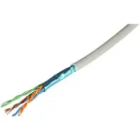 EFB Elektronik 99153.100 Patchkabel Cat5e F/UTP 300MHz 4x2xAWG26, FRNC-B grün 100m 99153100