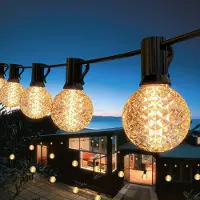 Dripio Lichterkette 10,5 m IP65 15+1 G50 LED warmweiß erweiterbar