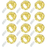 Dripio LED Lichterkette 12er Set, 3 m, Warmweiß, batteriebetrieben