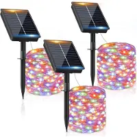 Dripio Lichtsnoer Kupferdraht 8 Funktionen 3x12m 120 LEDs bunt