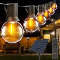 Dripio Solar-Lichterkette 10 m, 16+1 LED-G40, Fernbedienung, Timer, IP65